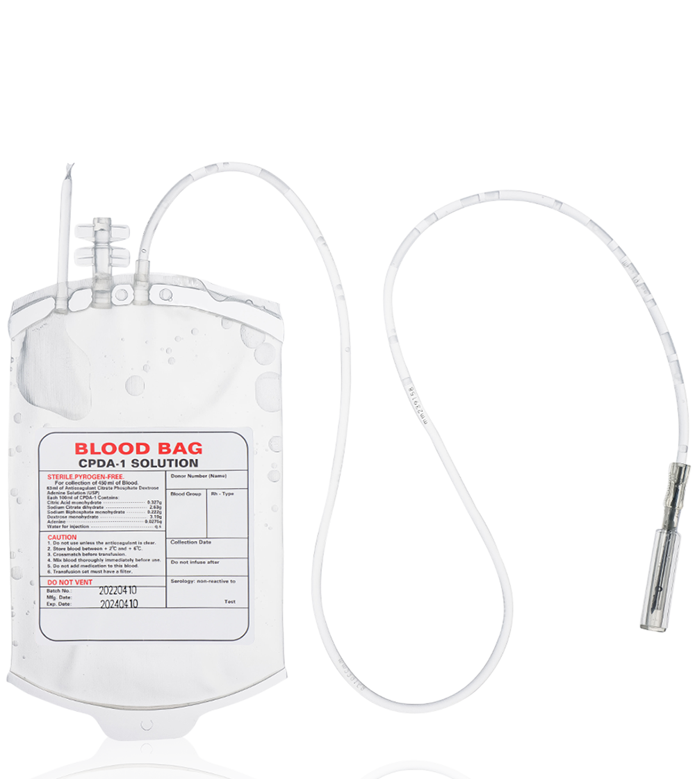 Single blood collection bags