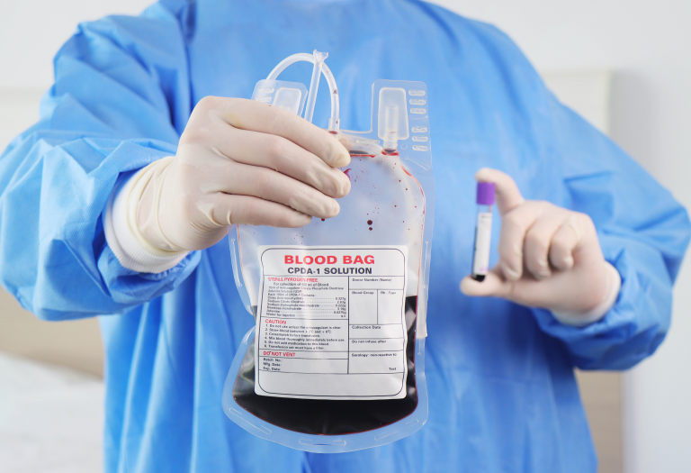 blood donation bag